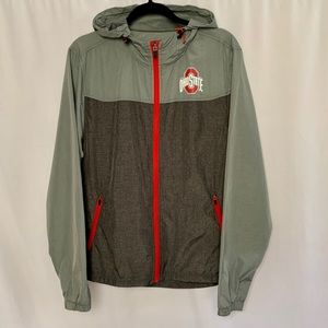 Men’s Ohio State Light Weight Zip Up Jacket